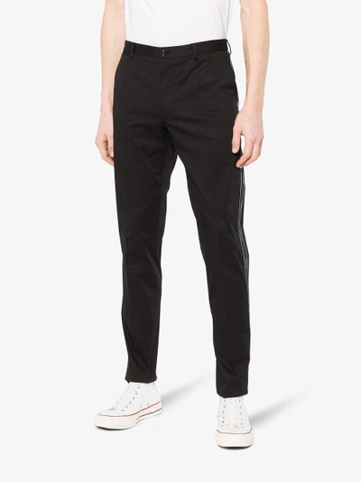 Shop Dolce & Gabbana Black Slim Trousers