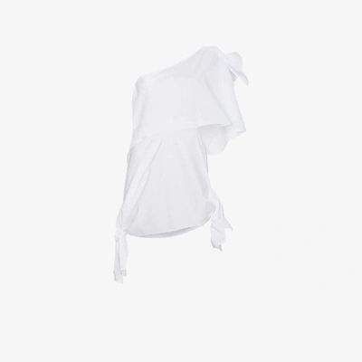 Shop Ambush Asymmetric One Shoulder Dress In White