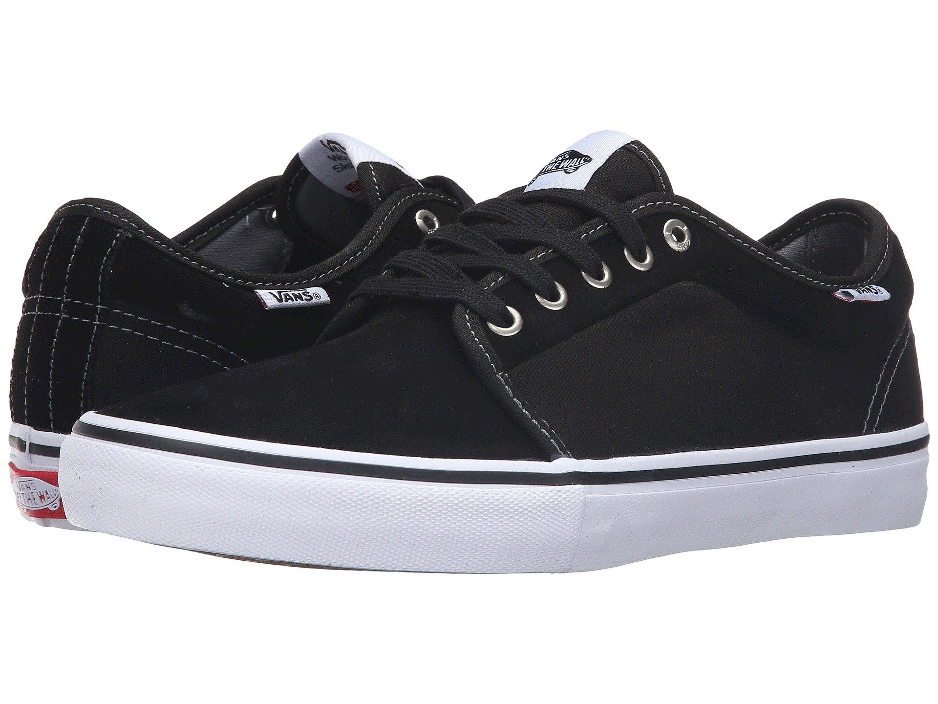 vans chukka low black white