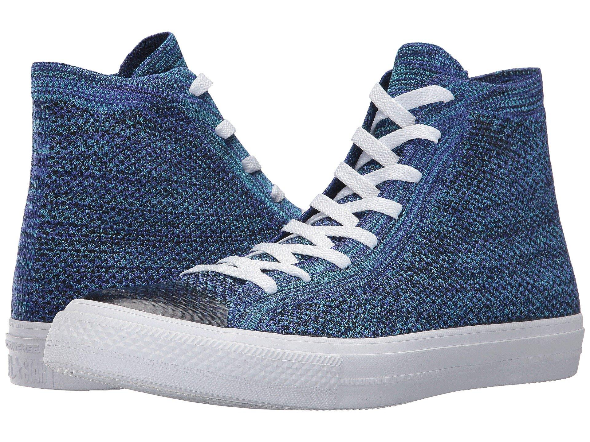 converse flyknit blue