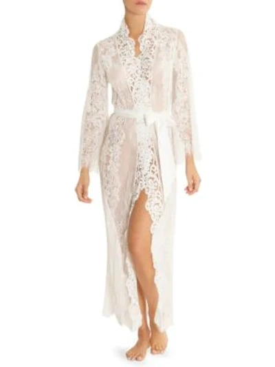 Shop Jonquil Lace Duster Robe In Ivory