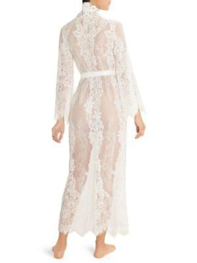 Shop Jonquil Lace Duster Robe In Ivory