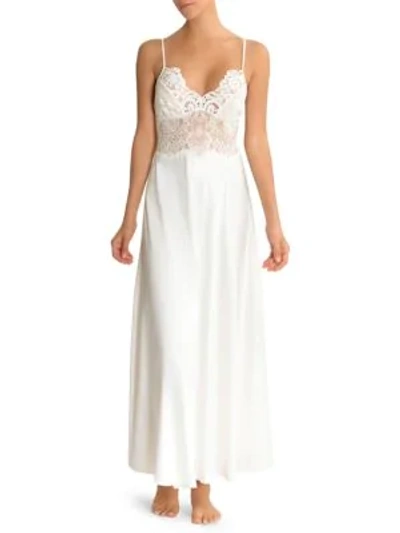 Shop Jonquil Lace Slip Gown In Ivory