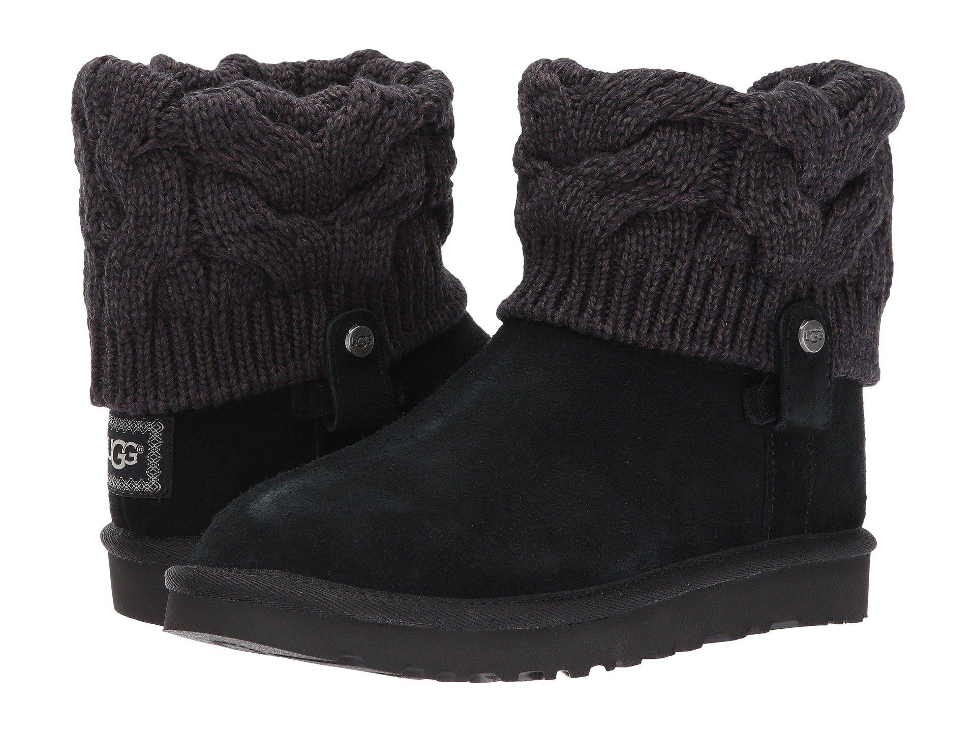 ugg adriana wedge fringe leather boot