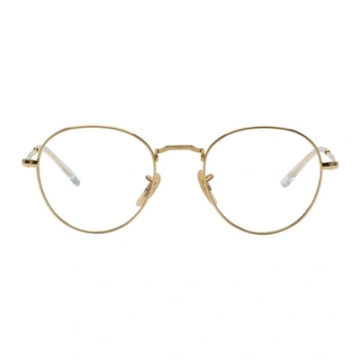 Ray Ban Gold Icons Round Glasses | ModeSens