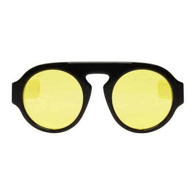 Black Round 'Gucci Sport' Sunglasses