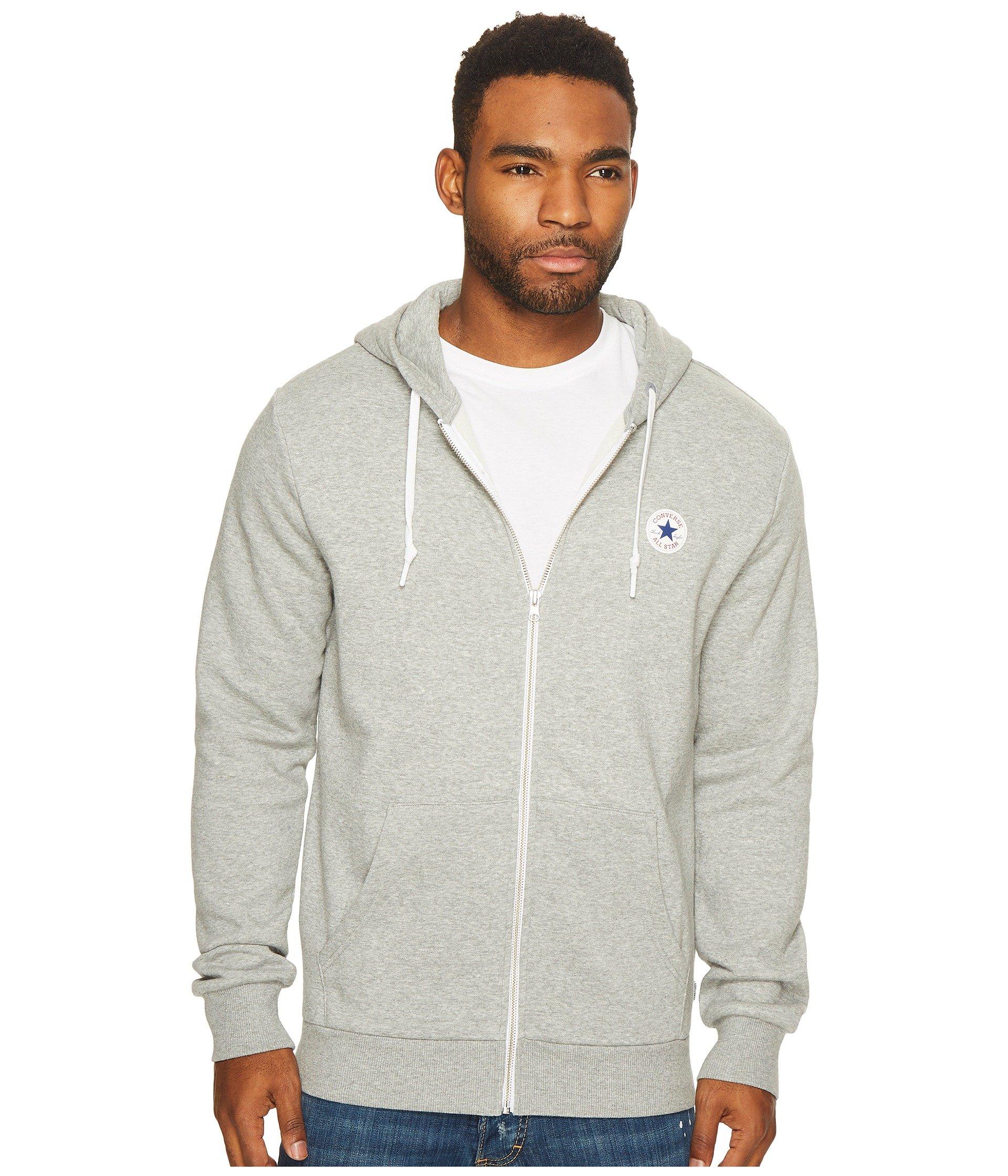 converse grey zip hoodie