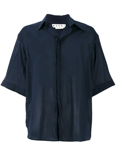 Shop Marni Sheer Short Sleeved Shirt