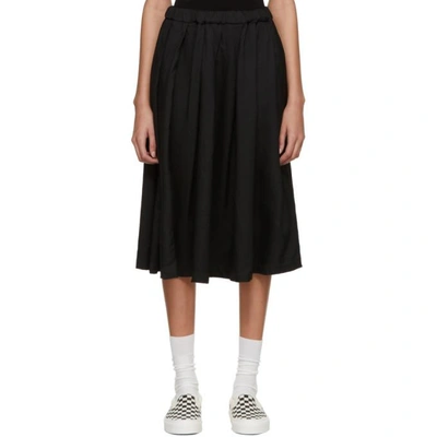 Shop Comme Des Garcons Girl Black Crinkle Skirt In 1 Black