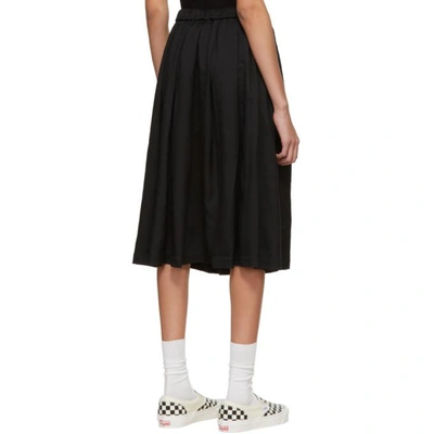 Shop Comme Des Garcons Girl Black Crinkle Skirt In 1 Black