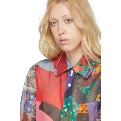 Shop Comme Des Garçons Multicolor Mixed Graphic Shirt