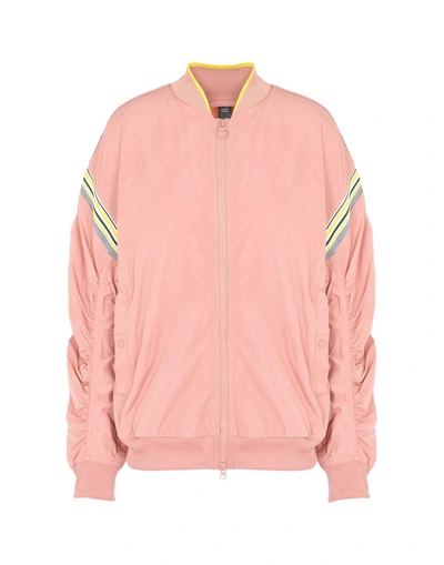 Shop Adidas By Stella Mccartney Bomber In Pale Pink
