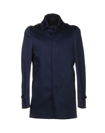 Shop Grey Daniele Alessandrini Full-length Jacket In Blue