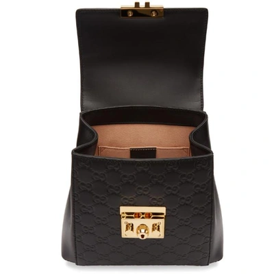 Shop Gucci Black Zaino Gg Padlock Backpack In 1000 Black