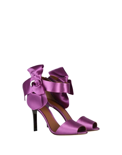 Shop Emporio Armani Sandals In Mauve