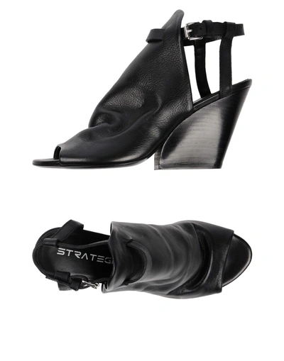 Shop Strategia Sandals In Black