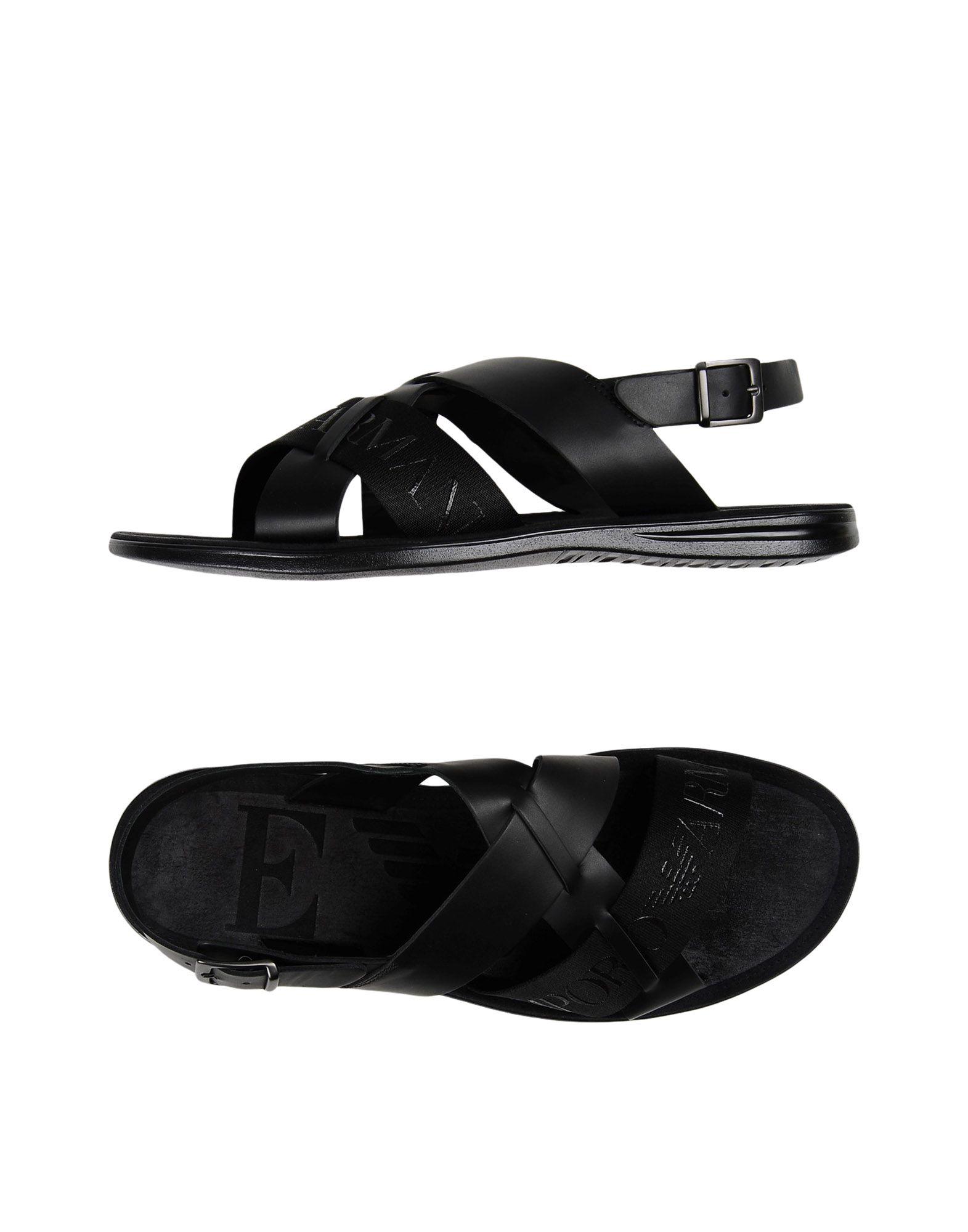 Emporio Armani Sandals In Black | ModeSens