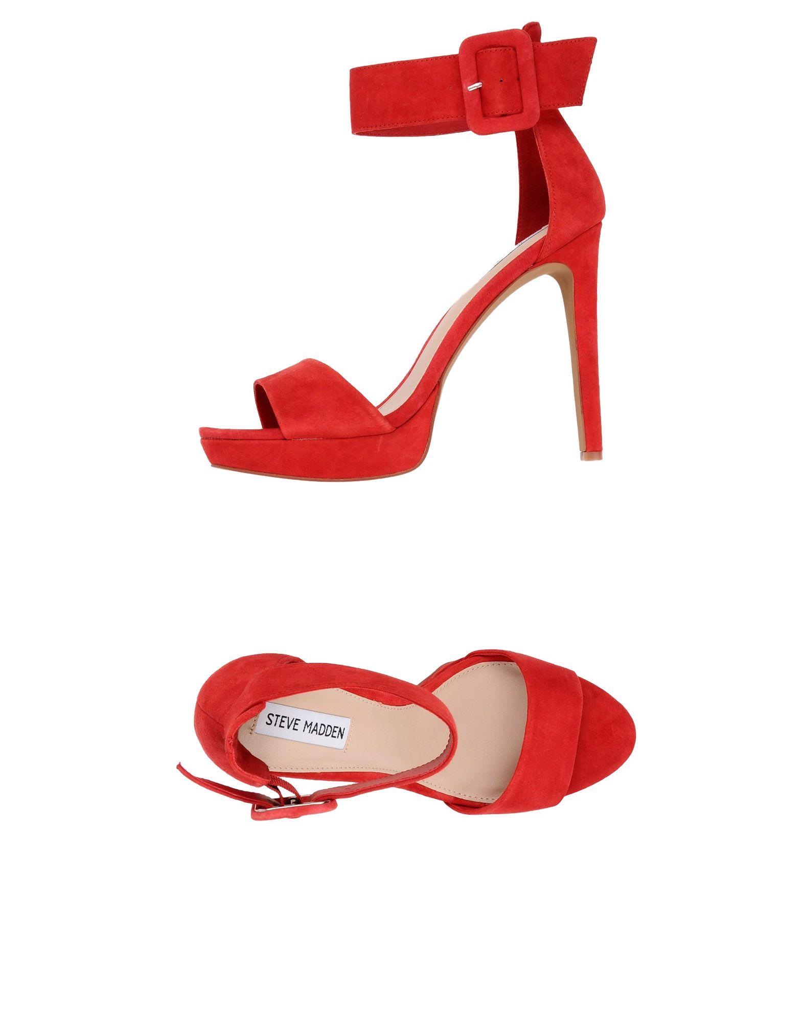 steve madden red sandals