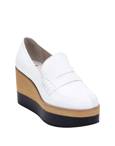 Shop Jil Sander Loafers In White