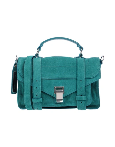 Shop Proenza Schouler Woman Handbag Green Size - Soft Leather
