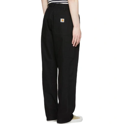 Shop Junya Watanabe Black Carhartt Edition Canvas Trousers In 1 Black