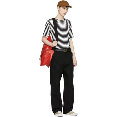 Shop Junya Watanabe Black Carhartt Edition Canvas Trousers In 1 Black