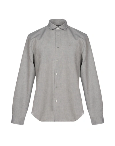 Shop John Varvatos Solid Color Shirt In Grey