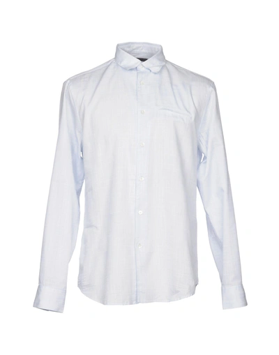 Shop John Varvatos Patterned Shirt In Sky Blue