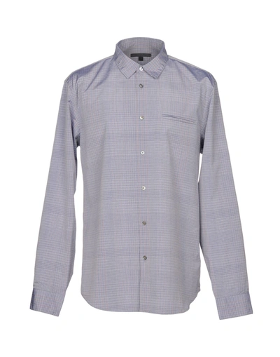 Shop John Varvatos Checked Shirt In Grey
