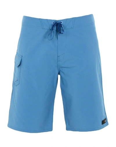 Shop Oakley Swim Shorts In Pastel Blue