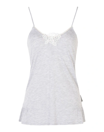 Shop Emporio Armani Tank Top In Light Grey