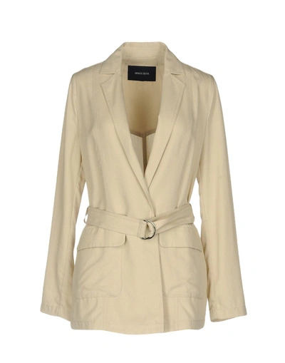 Shop Armani Jeans Suit Jackets In Beige