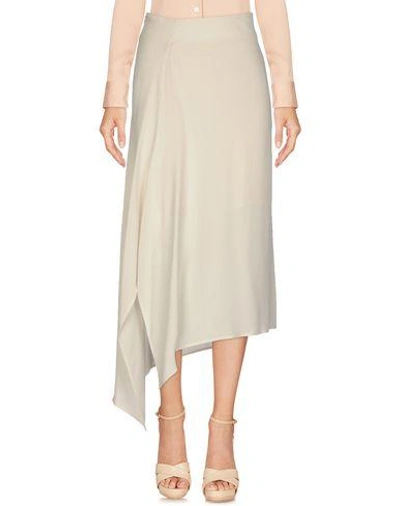 Shop Intropia 3/4 Length Skirt In White