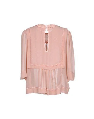 Shop Isabel Marant Blouses In Pastel Pink