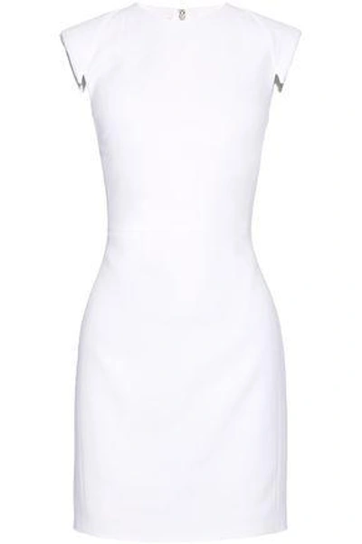 Shop Antonio Berardi Crepe Mini Dress In White