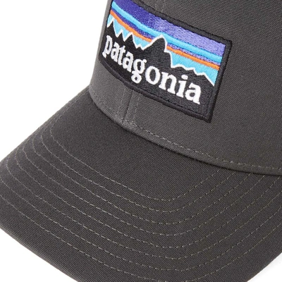 Shop Patagonia P-6 Logo Trucker Cap In Grey