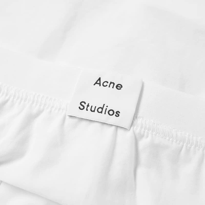 Shop Acne Studios Konrad Cotton Trunk In White