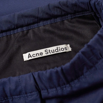 Shop Acne Studios Ari Cotton Drawstring Trouser In Blue