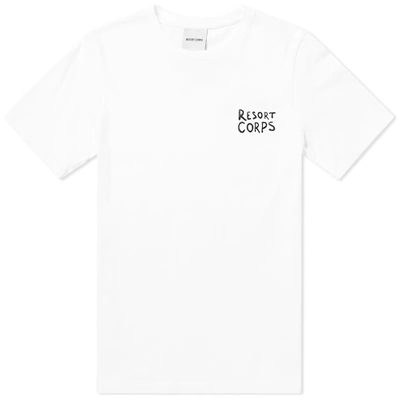 Shop Resort Corps Script Tee In White