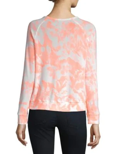 Shop Sundry Tie Dye Pullover In Neon Heat