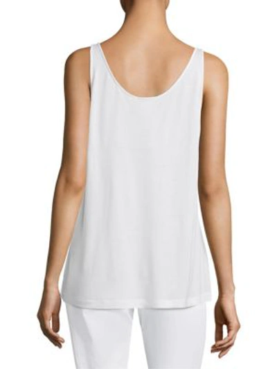 Shop Lafayette 148 Ivy Tank In White