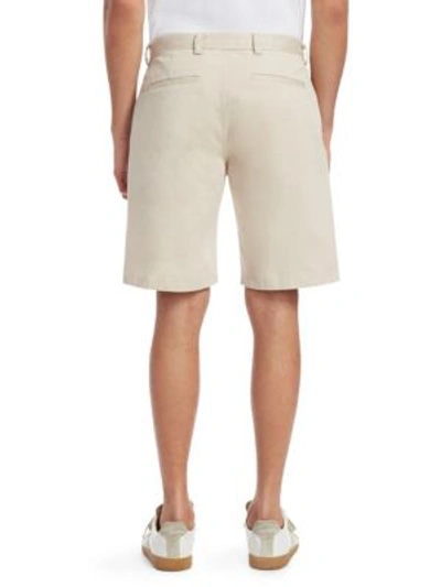 Shop Acne Studios Isher Cotton Shorts In Cream