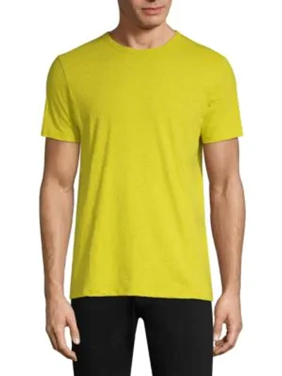Shop Theory Short-sleeve Cotton Tee In Citrus
