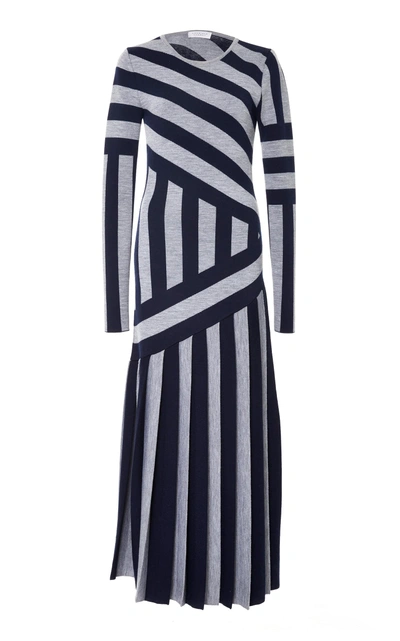 Shop Gabriela Hearst Felicia Dress In Stripe