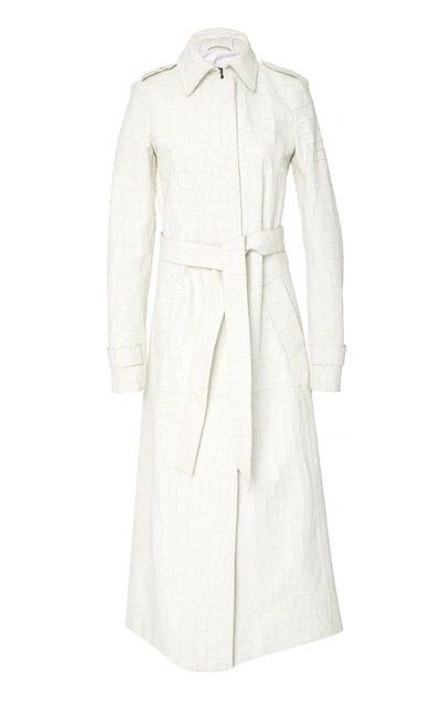 Shop Gabriela Hearst Silveira Coat In White