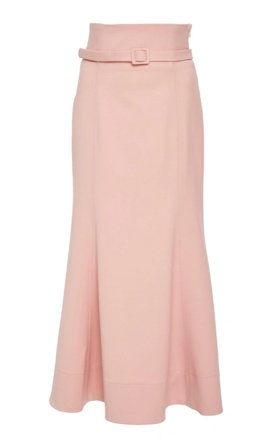Shop Gabriela Hearst Severino Skirt In Pink