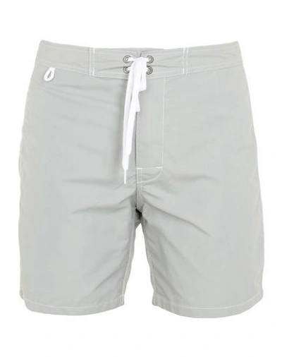 Shop Sundek Swim Shorts In Grey