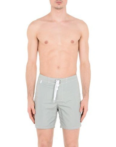Shop Sundek Swim Shorts In Grey