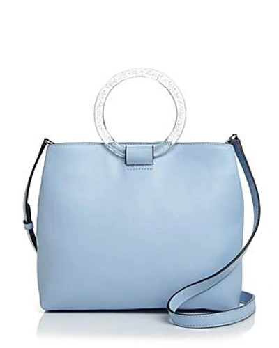 Shop Nasty Gal Ring Master Tote - 100% Exclusive In Sky Blue/silver