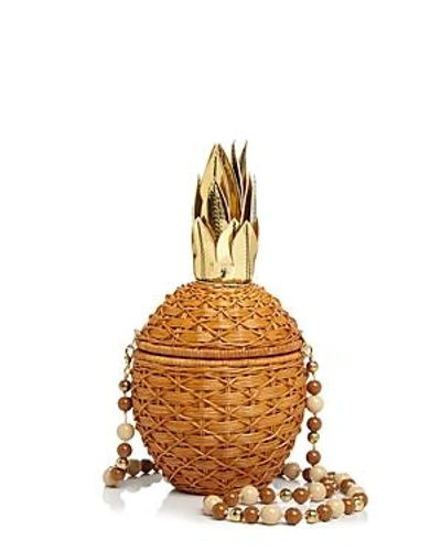 Shop Serpui Pineapple Bag In Toast/gold